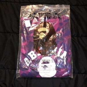 BAPE Color Camo College Tee Purple